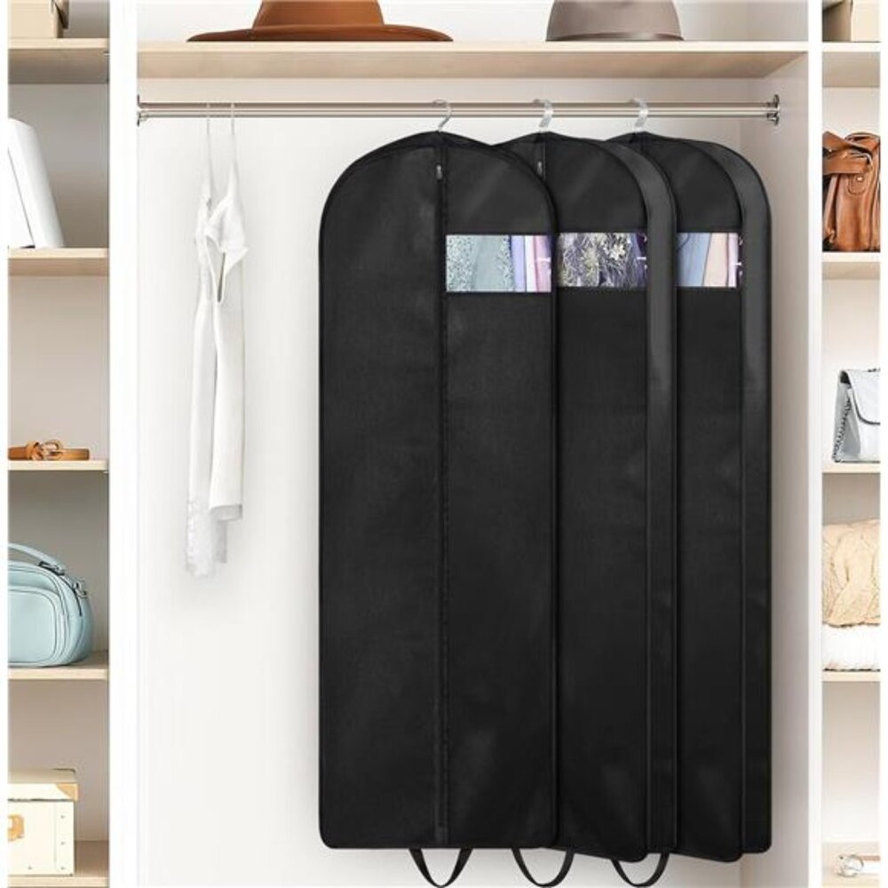 New 65" Dress Garment Bags for Hanging Clothes Travel, Gusseted Garment - Picture 2 of 7
